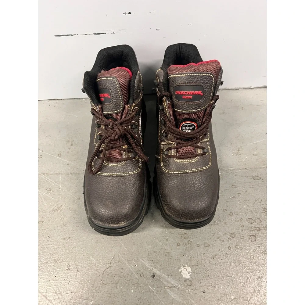 Skechers Burgin-Sosder 77144-BRN Mens‎ US 8 Brown EH Composite Toe Work Boots